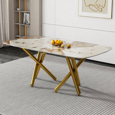 Faux marble folding discount table